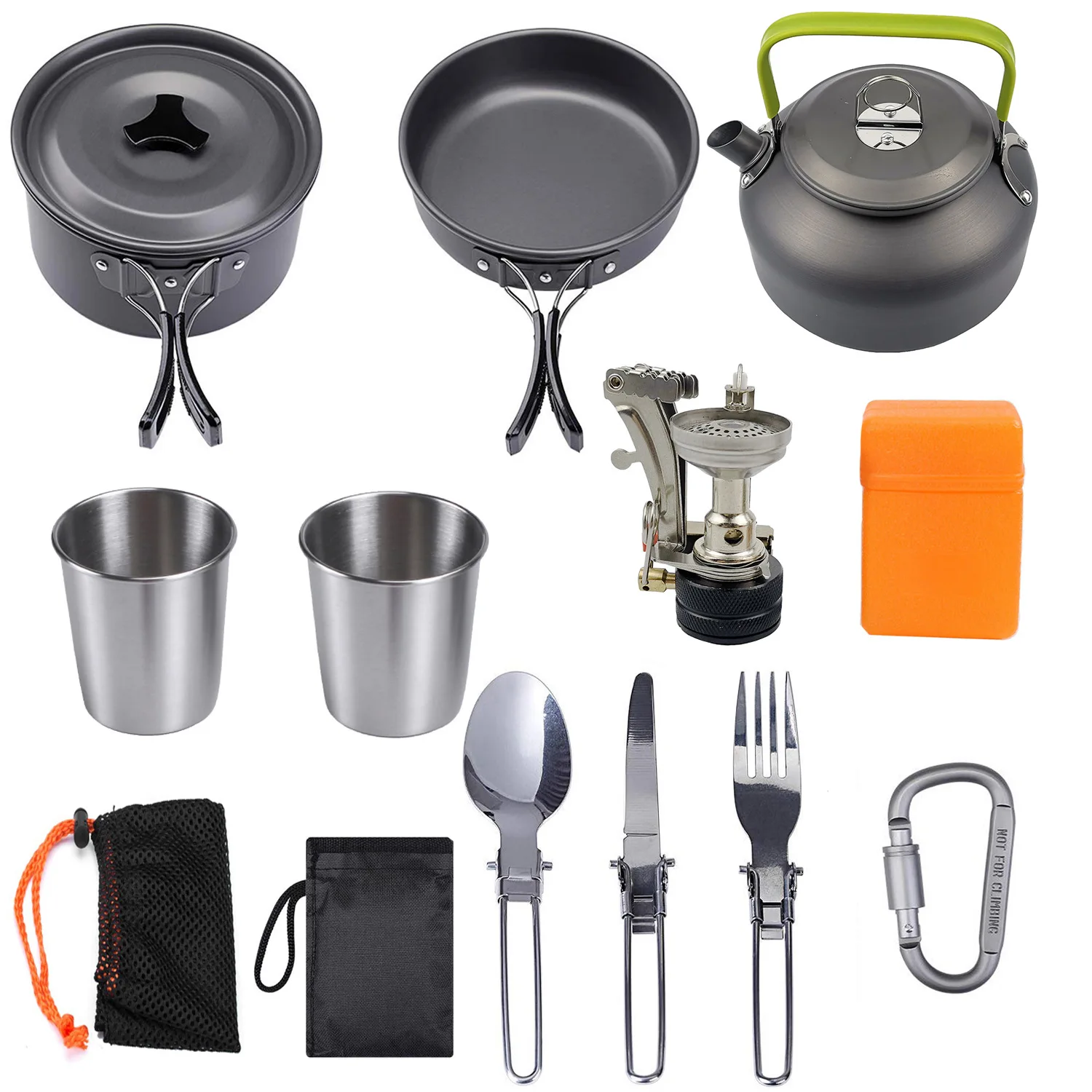 Outdoor Hiking Camping Cookware Set Picnic 23 Person Camping Cooking