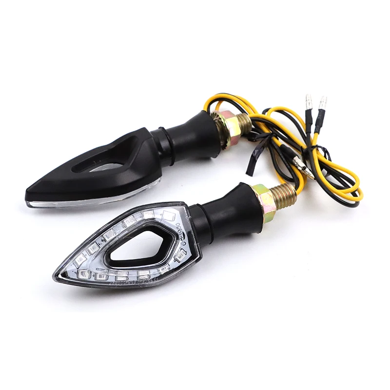 RACEPRO E24-Mark ABS Plastic LED Universal Motorcycle Turn Signals Running Mini Indicators for Honda Yamaha Kawasaki KTM SUZUKI