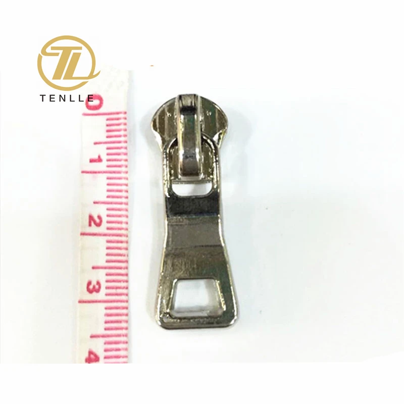 Wholesale Hardware pull head electrophoresis hanging plating rolling  plating clothing metal zipper head factory direct sales From m.