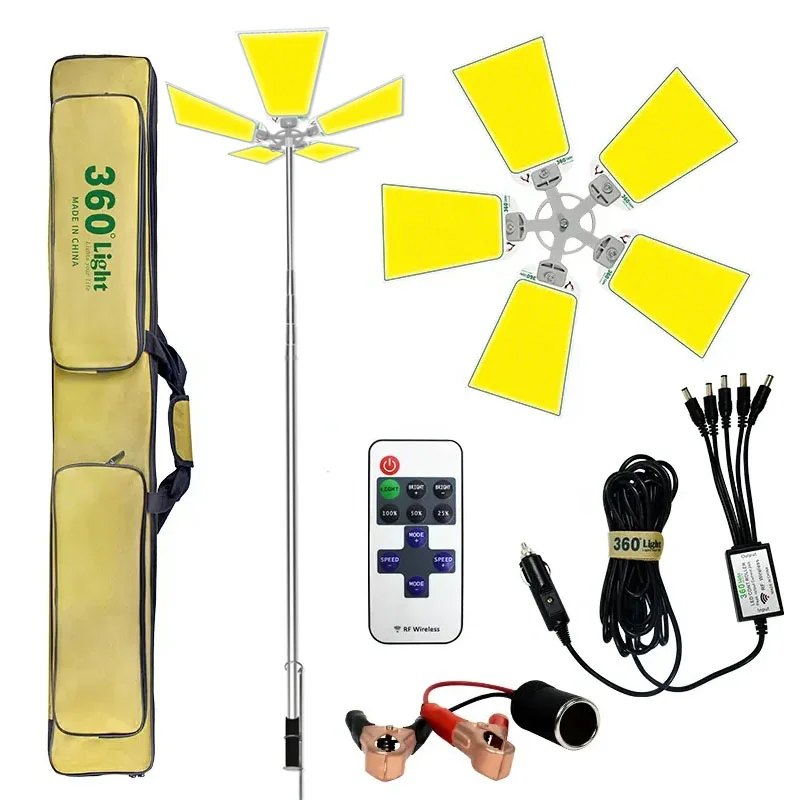 Conpex 12V Portable LED Fishing Rod Camping Light 50000hrs