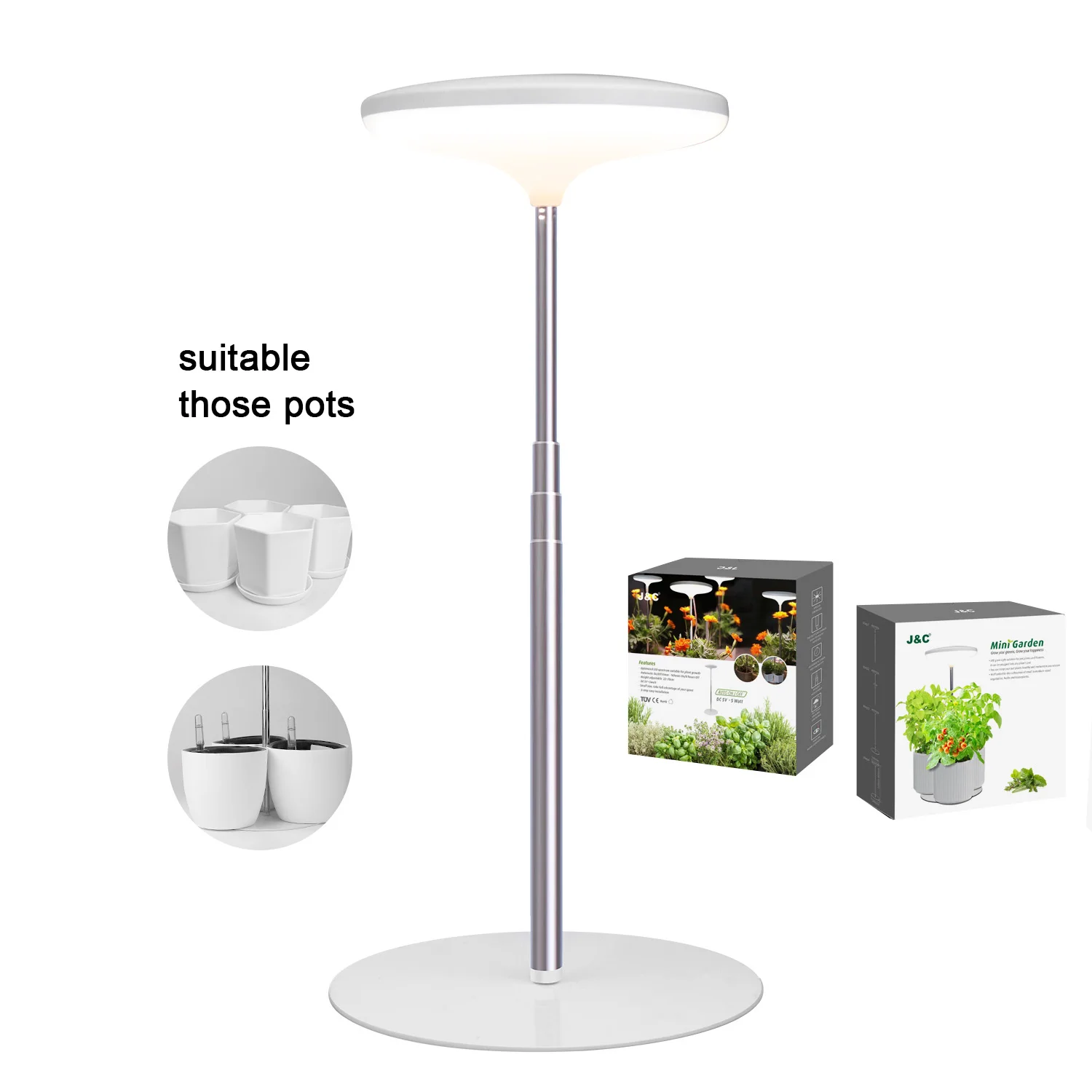 Led Umbrella Plant Grow Light High Power With Base Grow Lamp For Plants
