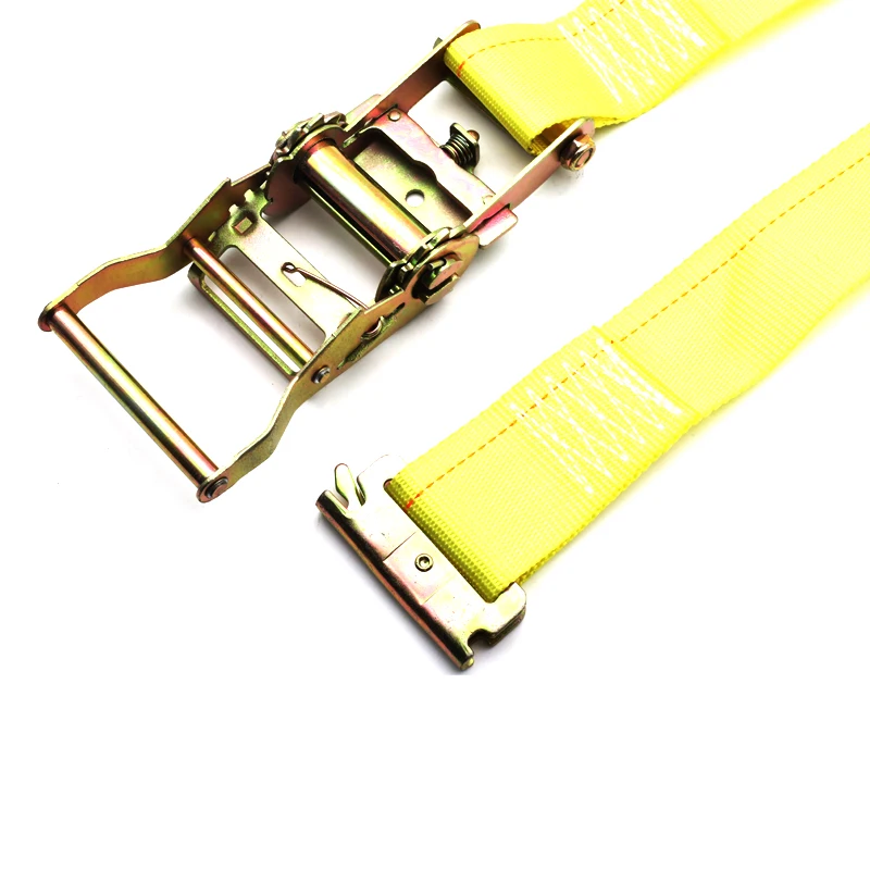 product high quality 10m e truck cargo lashing belt wholesale pe polyester pp material with j flat hook gs certified-2
