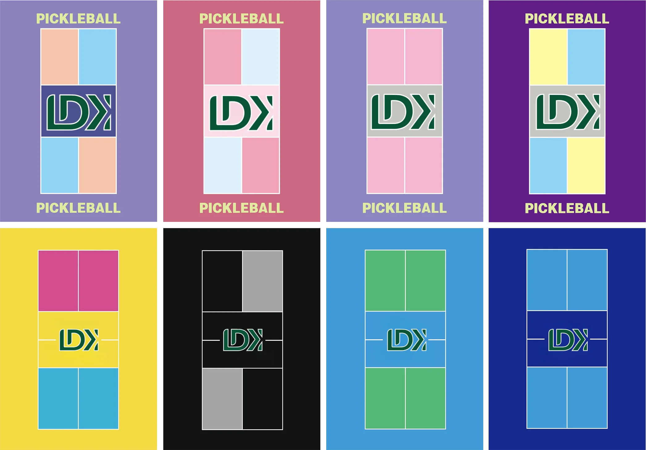 LDK Pickelball Platz Portable Pickleball Court Pickleball Flooring Roll Outdoor Pickle Ball Pvc Floor Mat