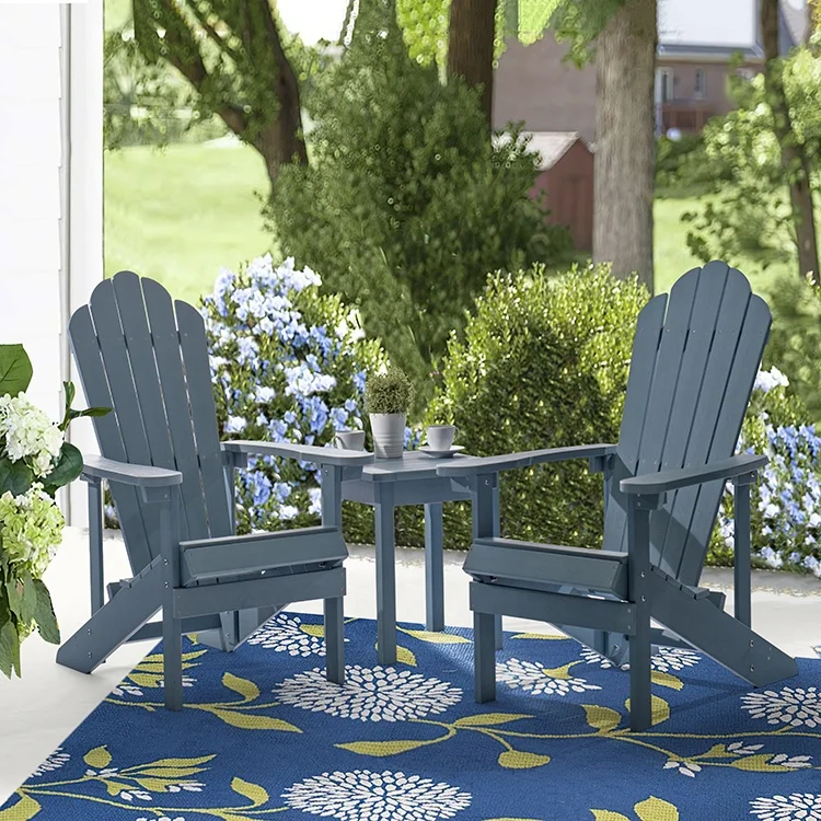 Adirondack Chair Garden Chair With Stool OTSUN Tall Adirondack