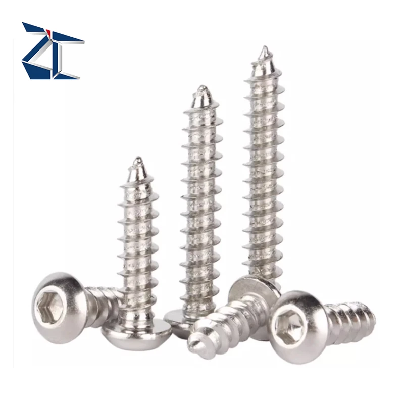 Positive Feedback Stainless steel self tapping screws Inner hexagonal plum blossom head for precision components