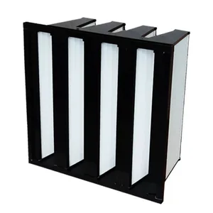 Wholesale Industrial Plastic Frame H13 H14 HEPA Filter W Type V-Bank Ventilation HVAC Air Filter