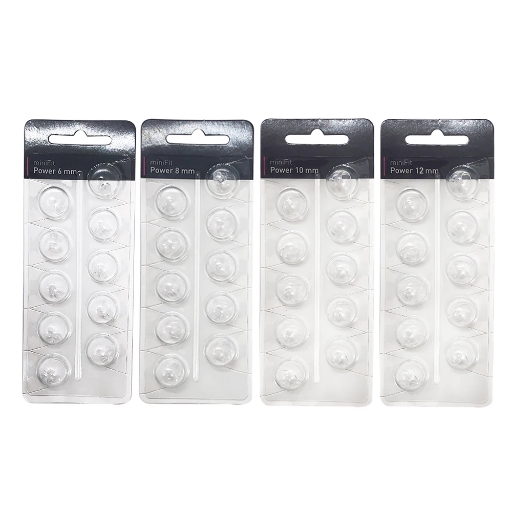 MiniFit Power Domes for Oticon Hearing Aids, 6mm, 8mm, 10mm, 12mm Domes