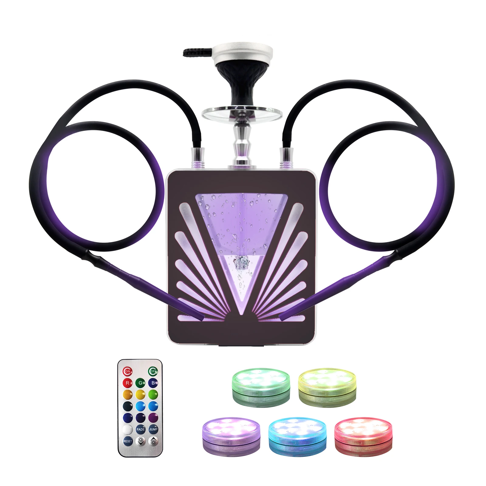 Modern Hookah With Led Light Set Customized V Model Hookah Vapes Buy Hookah Vapes,Modern
