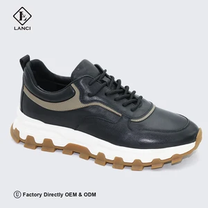 LANCI Manufacturer for Custom Men Shoes Designer Luxury Shoes Running Shoes Men High Quality Leather Sneakers with Custom logo