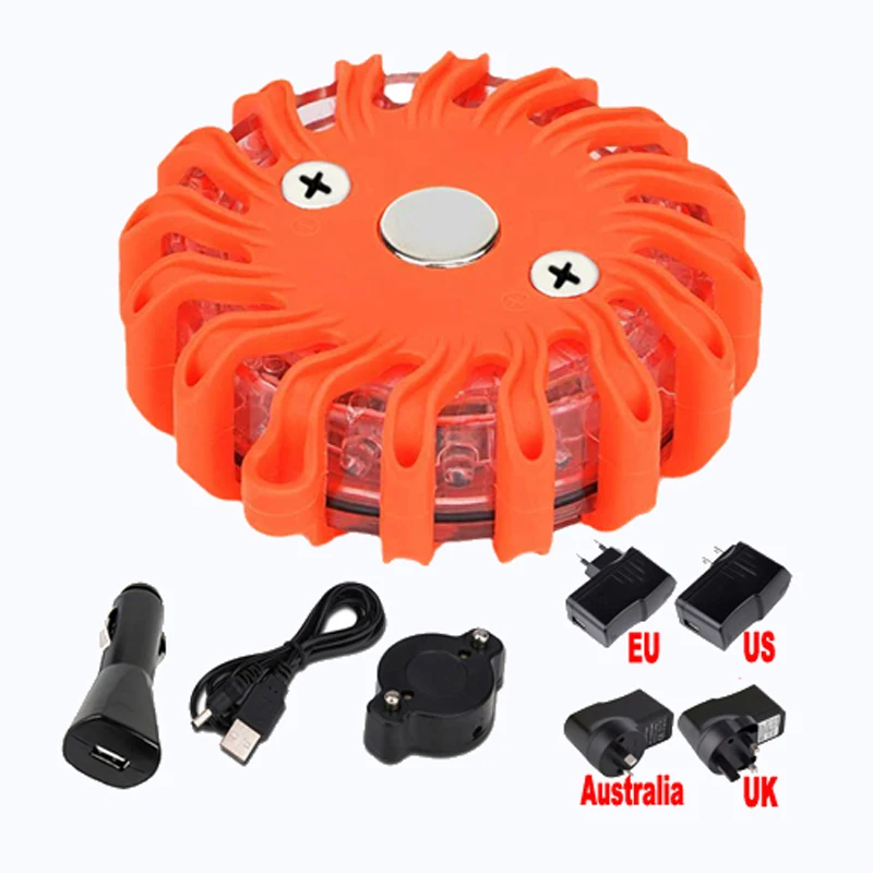 6 Pack Rechargeable Led Road Flares