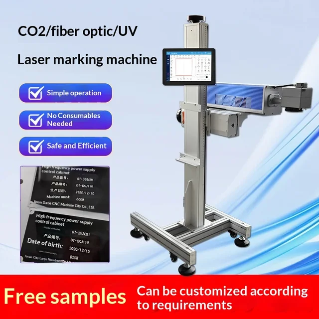 Flying Laser Marking Machine for Glass/Plastic/Metal/Stainless Steel Packaging Bags; Fully Automatic Inline Labeling System 5