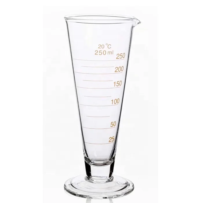  Graduated Cylinder 250mL Measuring Cup Conical Measure