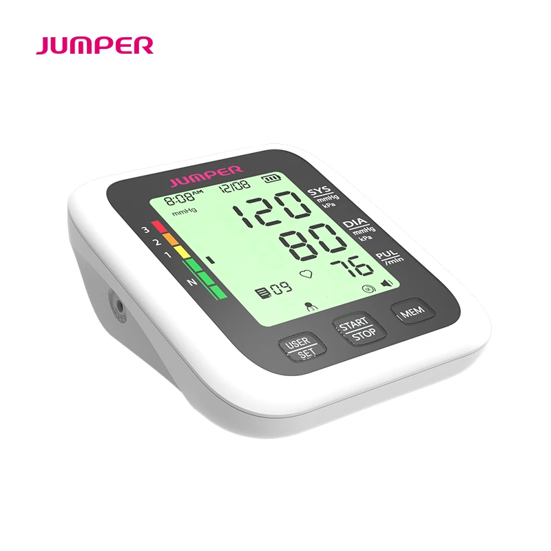 Jumper Medical HA100 Digital Arm Blood Pressure Monitor with Automatic Irregular Heartbeat Detection & Arrhythmia Reminder