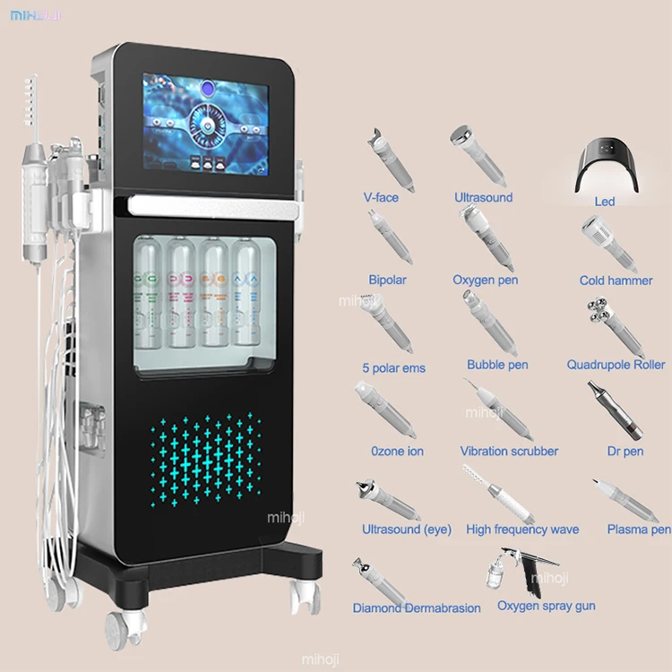Professional Hydrafacial Machine with 2 Years Warranty 17 Handles and Vacuum Pressure ≥100Kpa for Advanced Skin Care