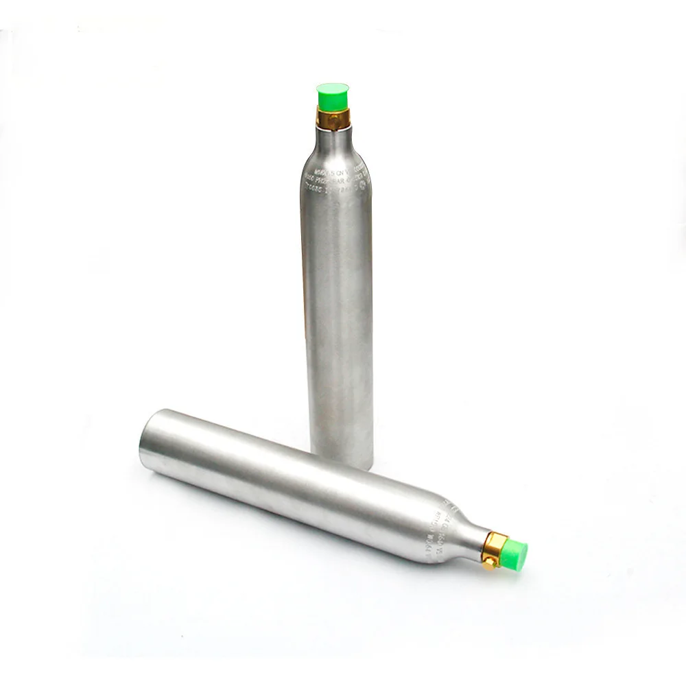Refillable Carbon Dioxide Gas Cylinder Use for Soda Making 0.6L CO2 Aluminium Cylinder