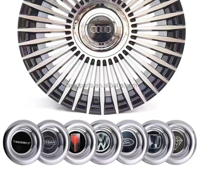 Customized Luxury Car Rim With Chrome Finishing Floating Center Caps Cover For Passenger