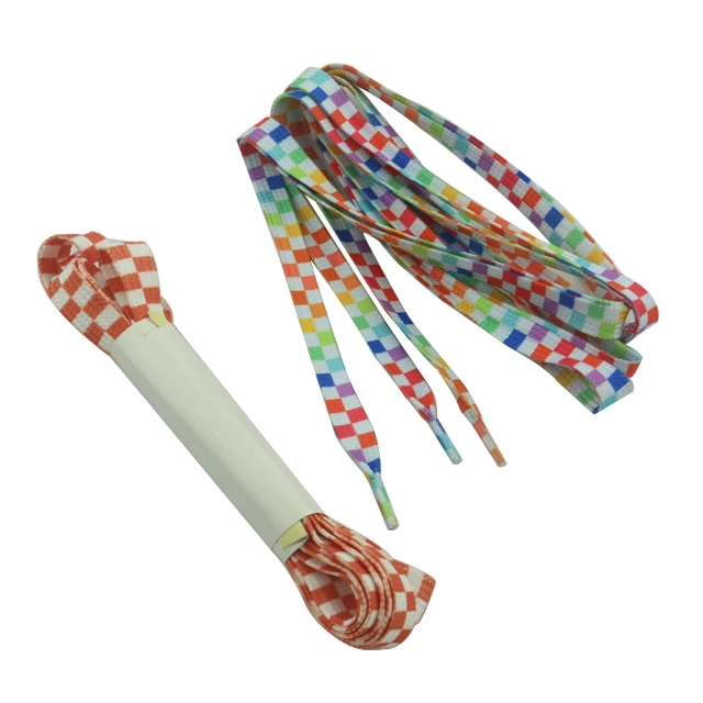 Promotional wholesale cheap custom logo printed shoelaces factory supplied DIY tipping film