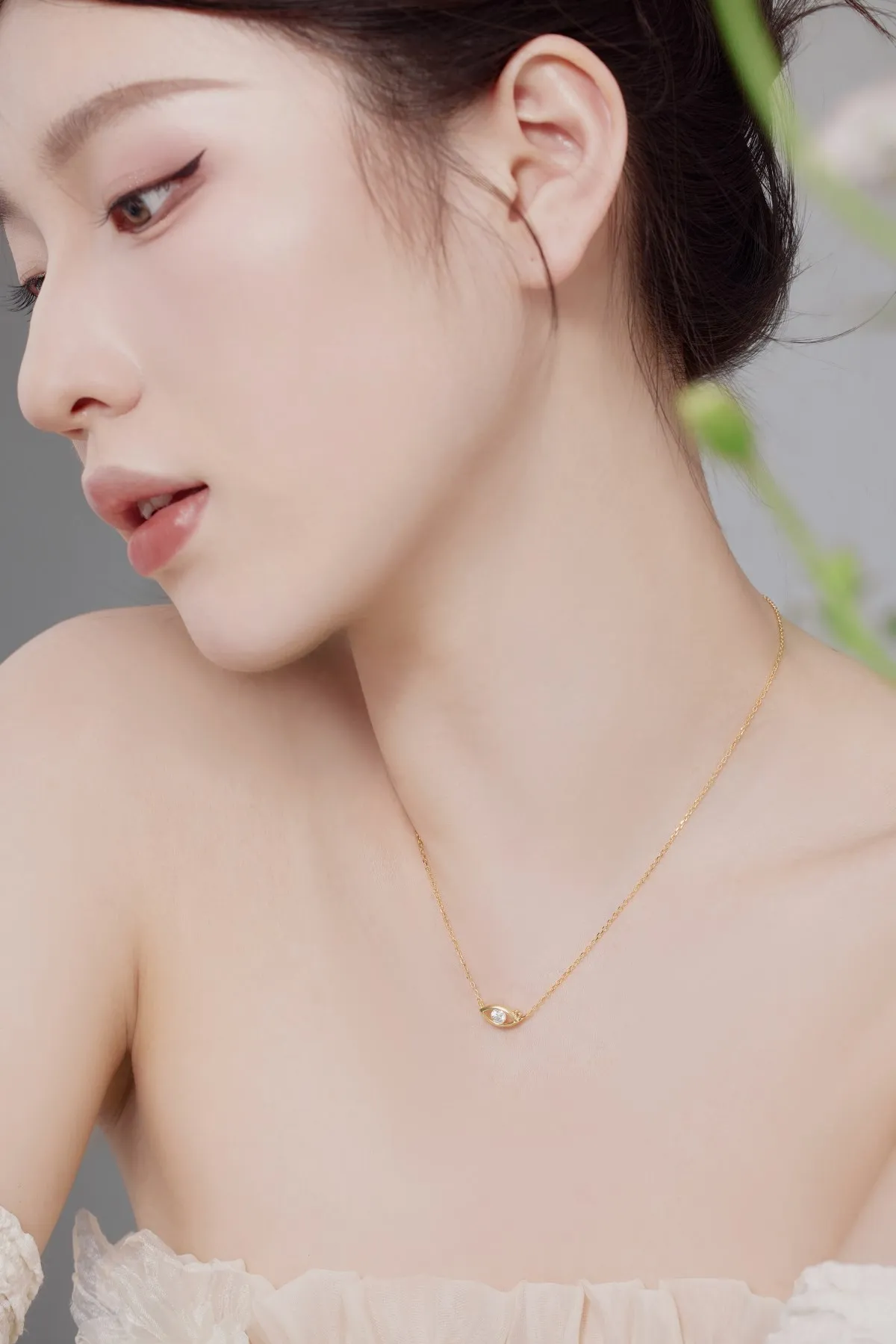 KAKODIY New Fashion 18K Gold Plated Jewelry 925 Sterling Silver Devil's Eye Pendant Necklace Cubic Zirconia Women's Necklace detail 1