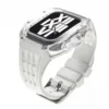 pin buckle-flash white case-white strap