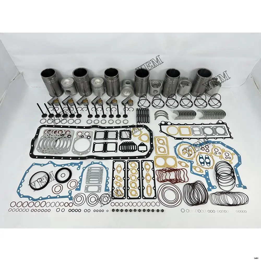 6D22 Overhaul Rebuild Kit With Bearings Piston Rings Full Gasket Set Engine Valve Liner Kit for Mitsubishi