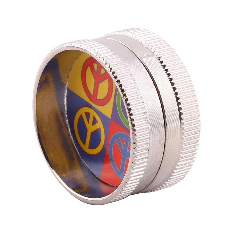 Futeng Custom Metal Small Herb Spice Grinder 2 Layers Zinc Alloy