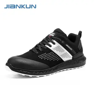 JIANKUN Unisex S3 SR ESD Winter Factory Safety Shoes Anti-Smash Composite Toe Anti-Puncture Waterproof Microfiber Leather+TPU
