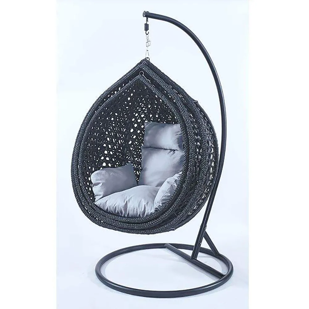 product standing black double foldable 2 seater waterproof traditional outdoor furniture navy blue india stationary metal hanging egg-0