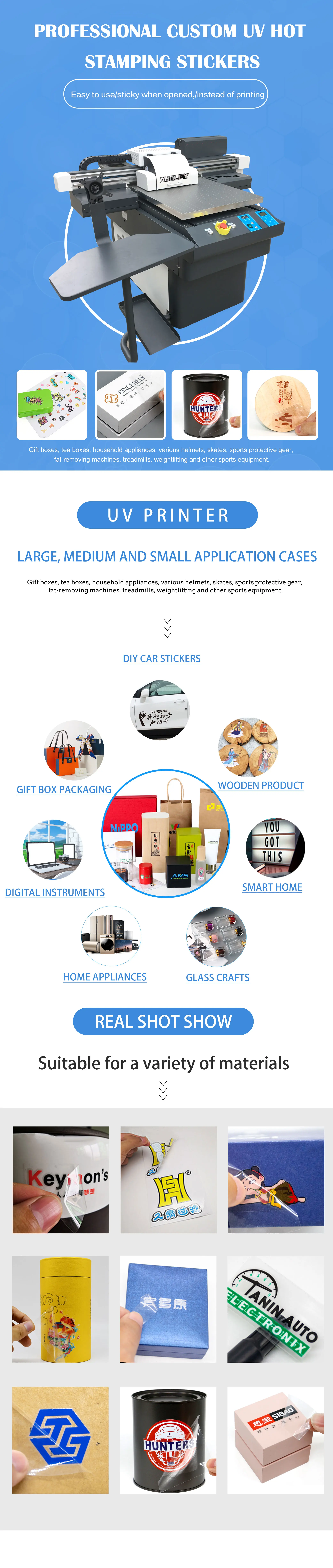 Digital Ink Jet Uv Direct to Dtf Film Printer Pvc Shrink Film Label Printing Machine with White Varnish Color Vacuum Worktable