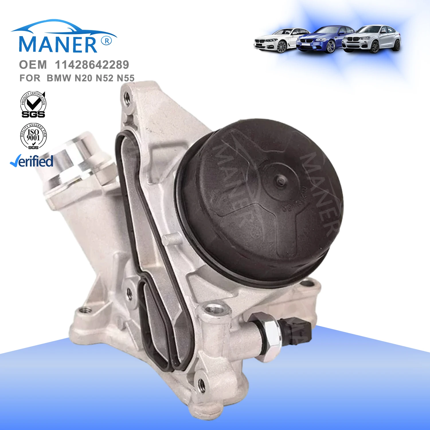 Maner Auto Engine Parts Oil Filter Housing 11428642289 11428683206 For