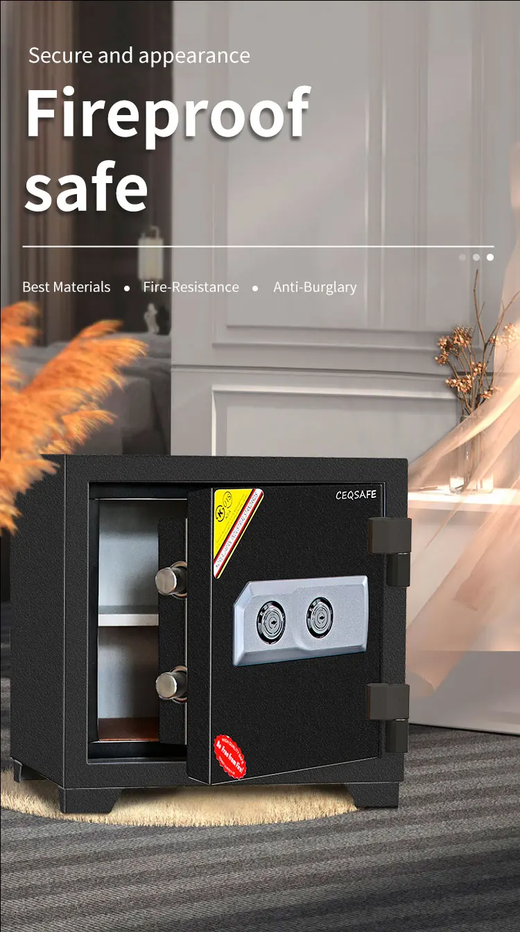 CEQSAFE Cajas De Seguridad Kluis Fuertesafer Money Coffre Large Fire Proof Safe Box details