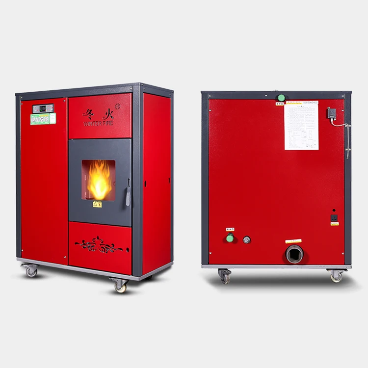Visible Combustion Chamber Biomass Pellet Burner Automatic Feeding Wood
