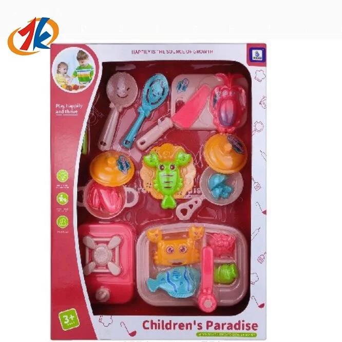 2024 new children's meal toys plastic tableware kit kids kitchen toys cook set