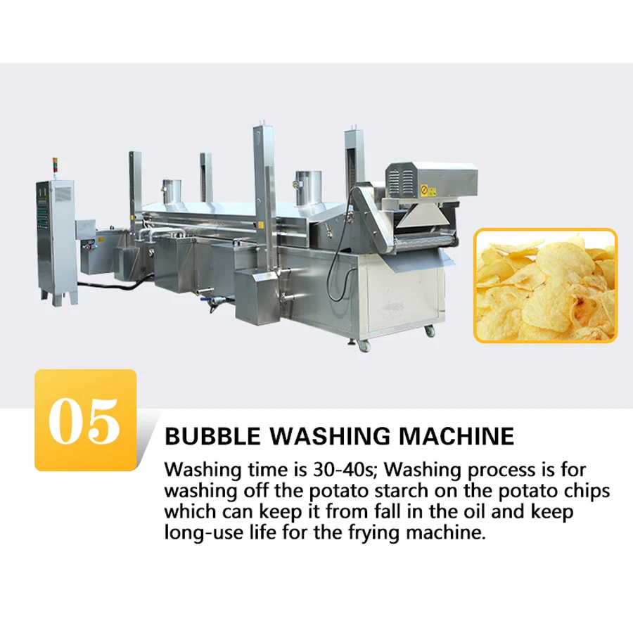 Automatic Potato Chips Machine  Manufacturing Machinery for Sale Snacks Chips Making Production Line Small Automatic Manufacture