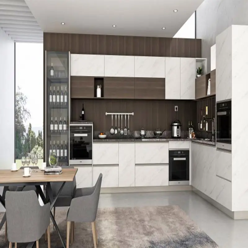 Australian Furniture Cabinet Unit Design Mat Modular Colorful Kitchen Cabinets Base Cabinets 1 Set Modern White Lacquer Painting