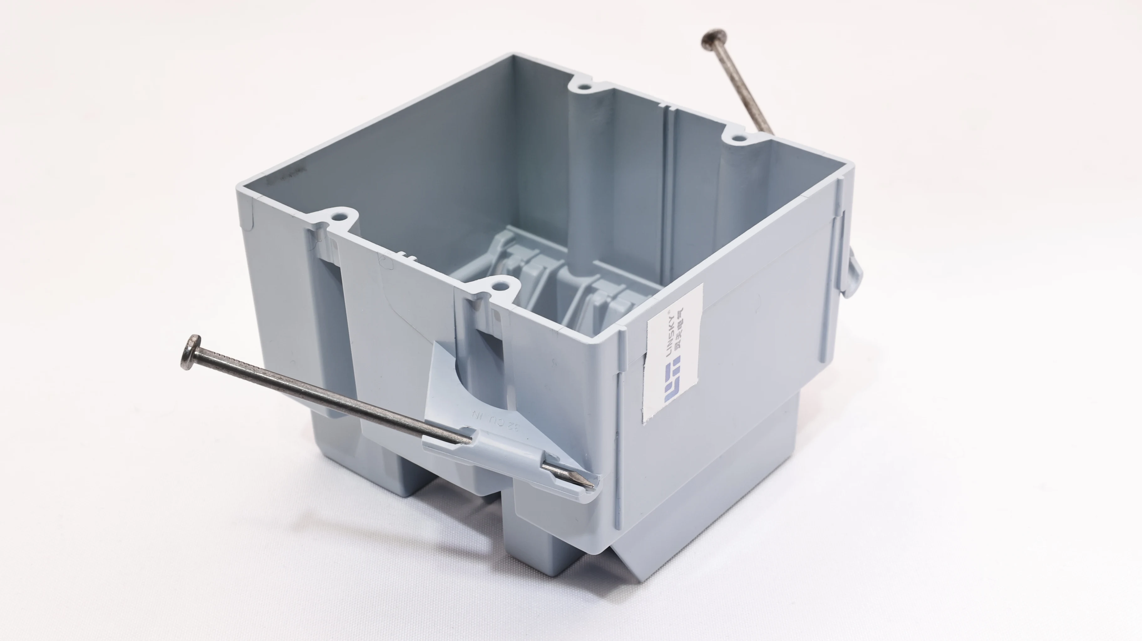 Linsky Electrical Plastic Two-Gang Switch Outlets Box New Work PPO ETL Certified-Shanghai's Electronics & Instrument Enclosures