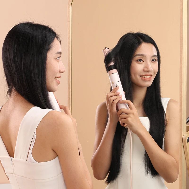 6 in 1 Styler Hair Dryer One Step Hair Dryer Professional Hair Straightener Curler Styling Tools Hot Air Brush