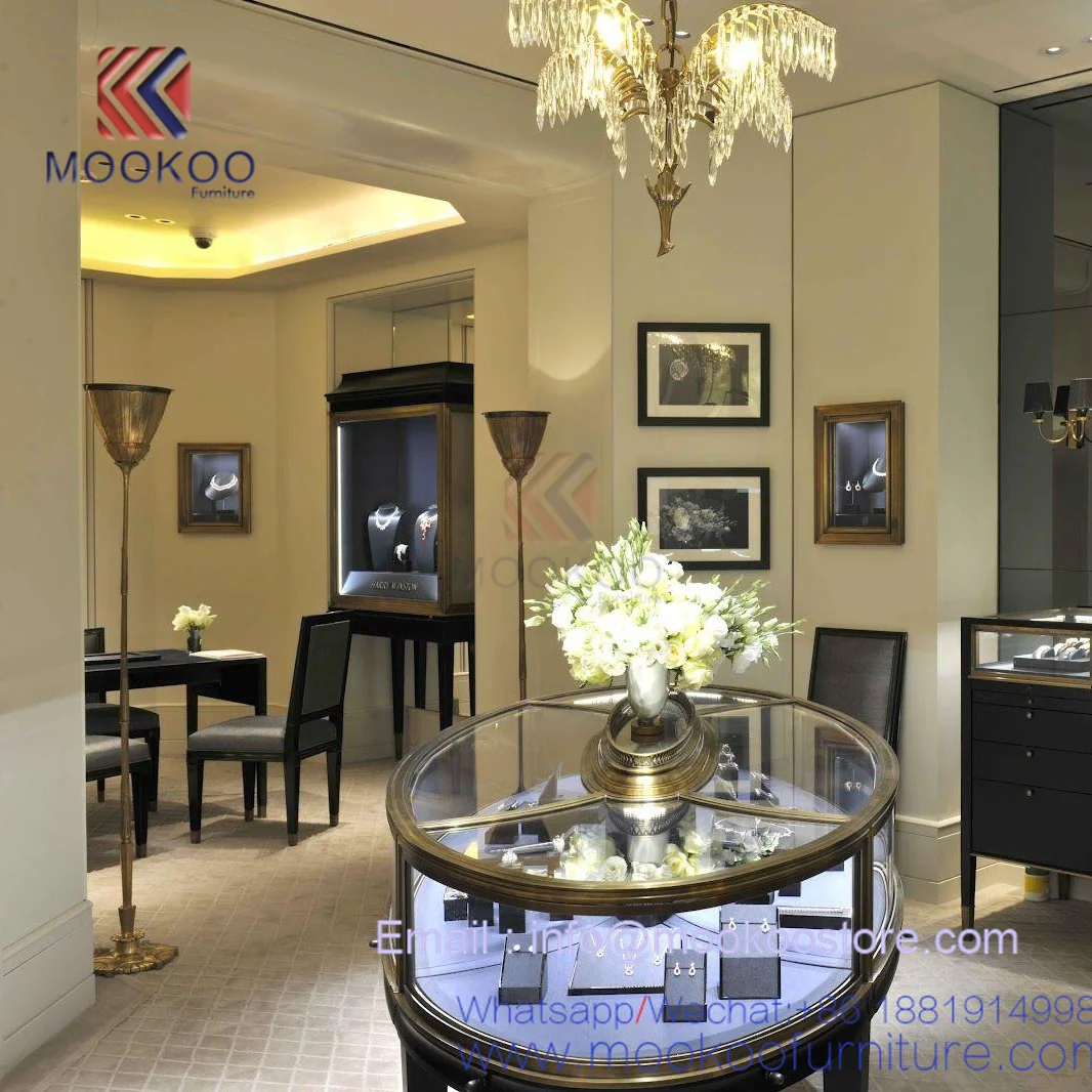 3D Rendering Jewelry Display Showcase for Harry Winston