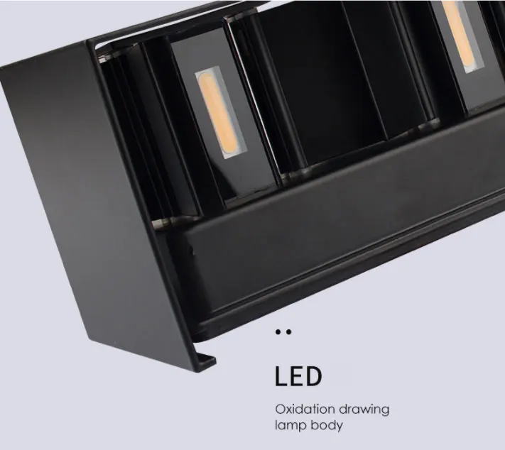 Outdoor wall lamp waterproof modern minimalist led dimming upper and lower double outdoor stairs aisle balcony