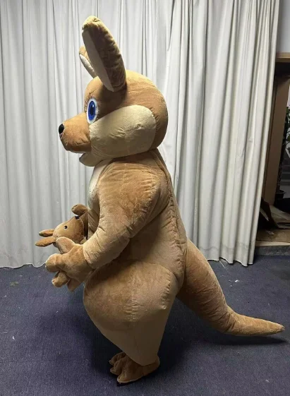 3m High Cute Inflatable Kangaroo Costume Mascot for Advertising