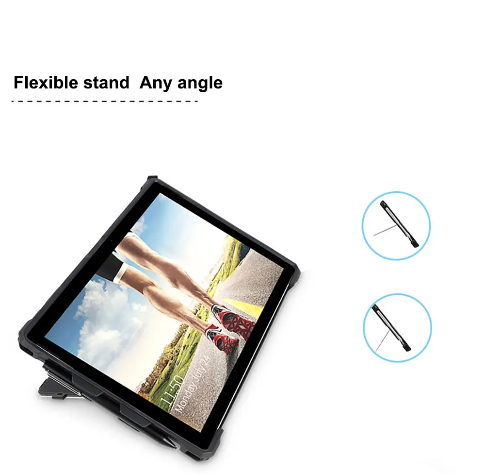 Simple Tablet Cover For Microsoft Surface Pro 7 Plus 6 5 With Hand Grip Strap Holder Shoulder 3In1 Anti Drop Case Pbk212 Laudtec factory