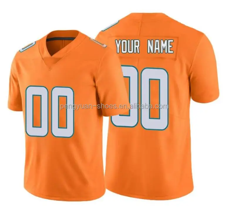 Best Quality Custom Your Number Your Name Miami Stitched 5xl 6xl Tua  Tagovailoa Style Embroidered American Football Jersey - Buy Custom Jaylen  Waddl E