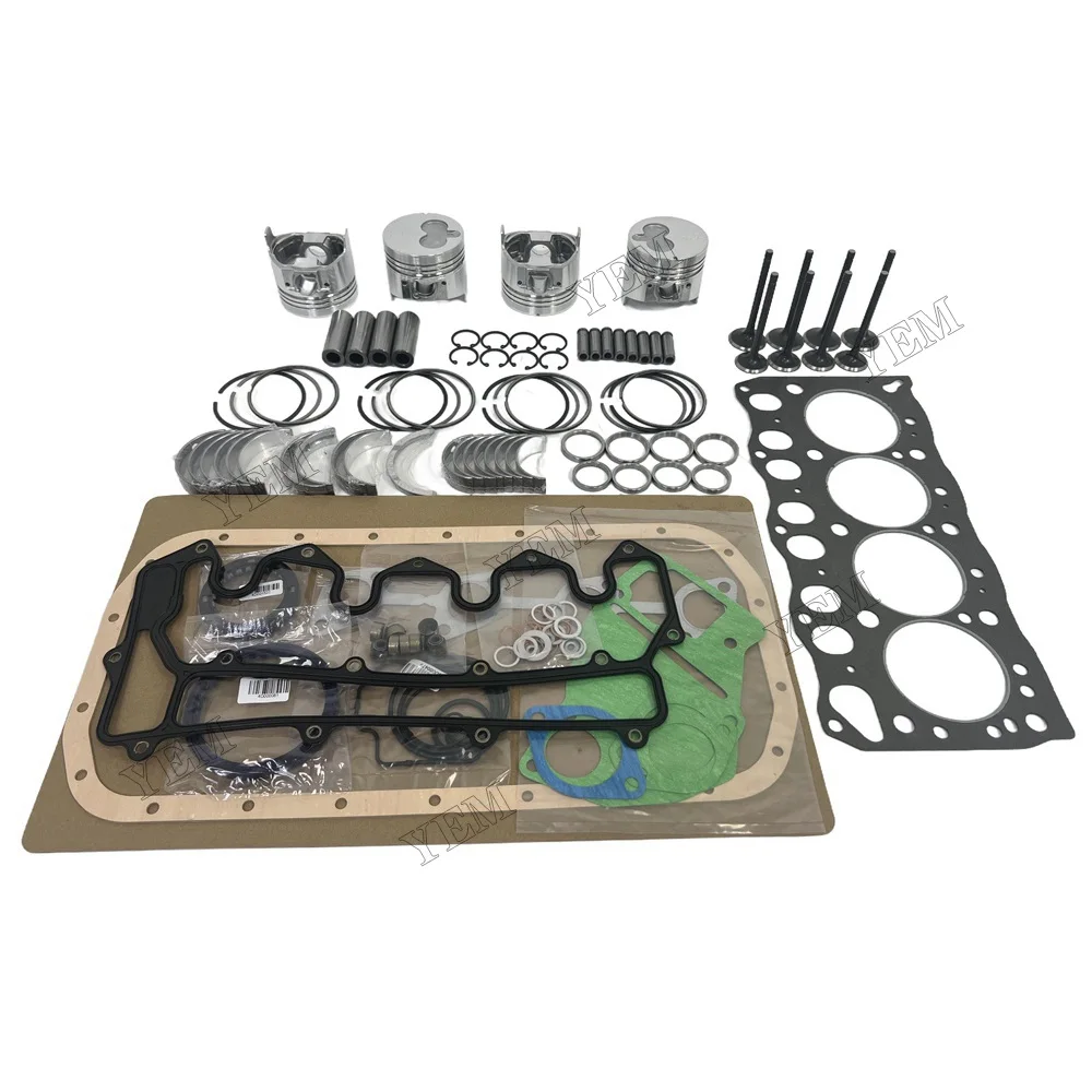 For Isuzu 4LC1 Overhaul Gasket Kit Repair Part Gasket Piston Set