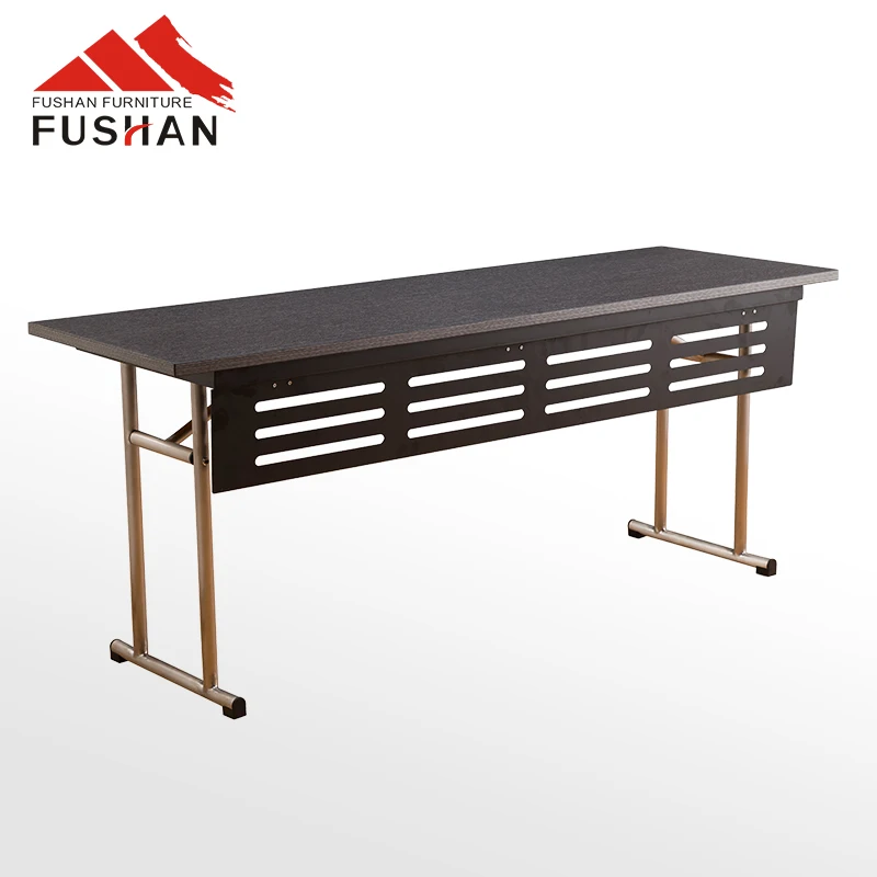 Fushan Hotel Rectangular Melamine Wooden Dining Tables 6 Seater Wooden