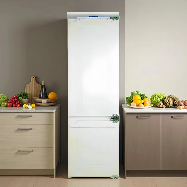 550mm Wide Side-by-Side 260L Capacity Household Electric Built-in Bottom-Freezer Refrigerator with Digital Inverter Compressor
