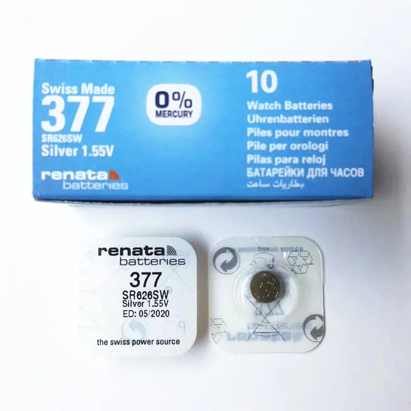Renata 377 - SR626SW Silver-Oxide Battery 1.55V -377R