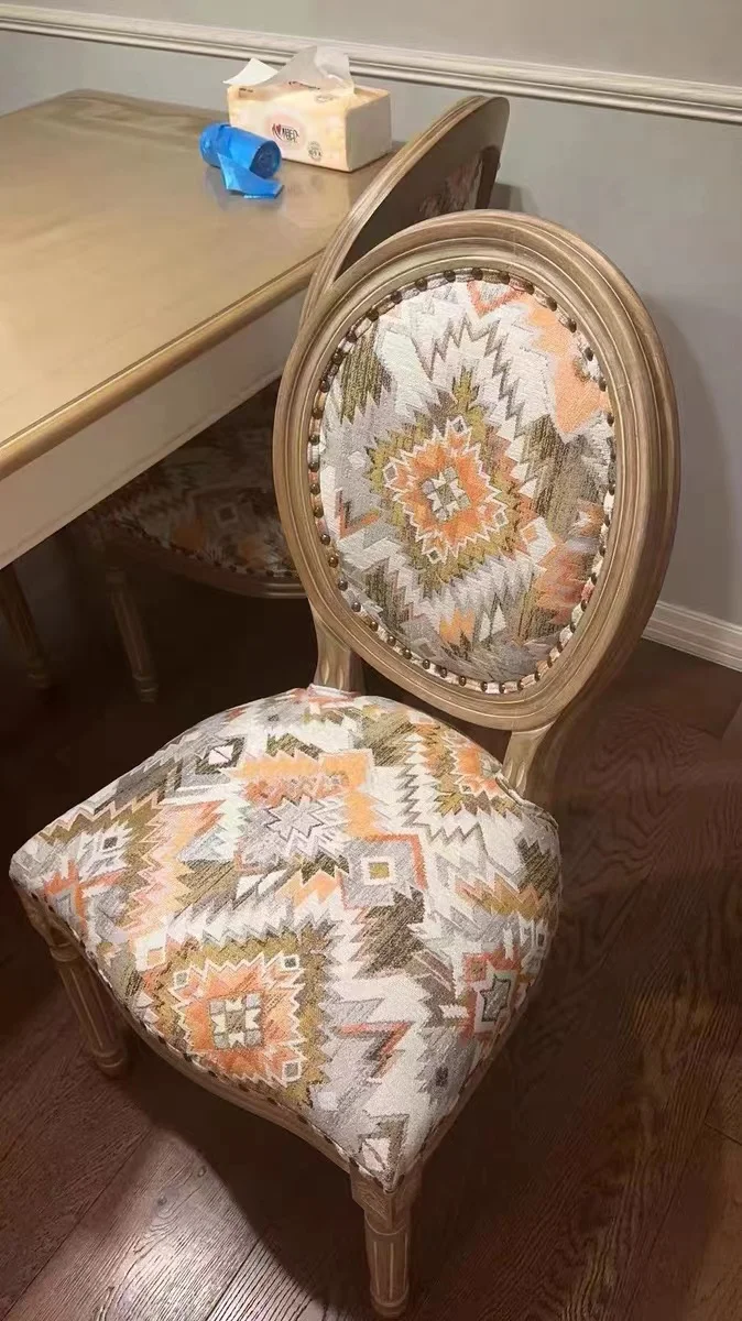 Modern Armrest Dining Chairs for Breakfast bar Coffee Shops Cafeteria Wood Leg Catering Cafe Chairs details