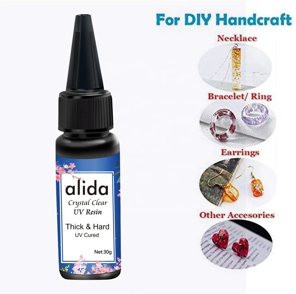 Alida UV Resin Crystal Clear Hard Glue Ultraviolet Curing Epoxy