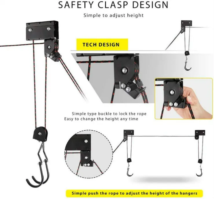 Hoist Bike Lift Bicycle Display Rack Roof Lifting Bike Rack Buy Roof Lifting Bike Rack,Hoist