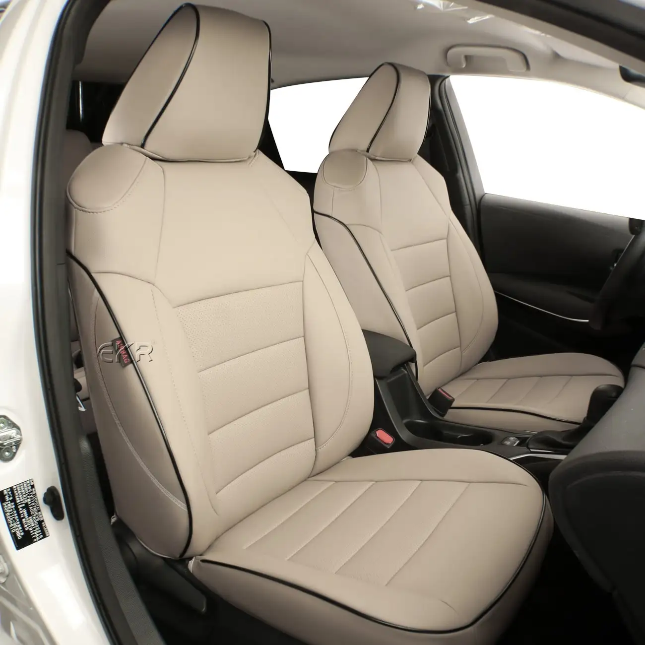 EKR Custom Fit Full Set Leather Car Seat Covers for Dodge Journey 2013-2022 Breathable Material