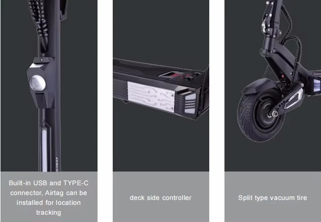 VSETT 10 APEX 60V 25.6Ah Original Electric Scooter 1500W * 2 Double Motors Official Genuine Electric Scooter Removable Battery